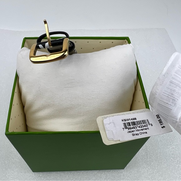 Kate spade Metro Floral Black Leather 38mm Watch (no battery) - Picture 4 of 5